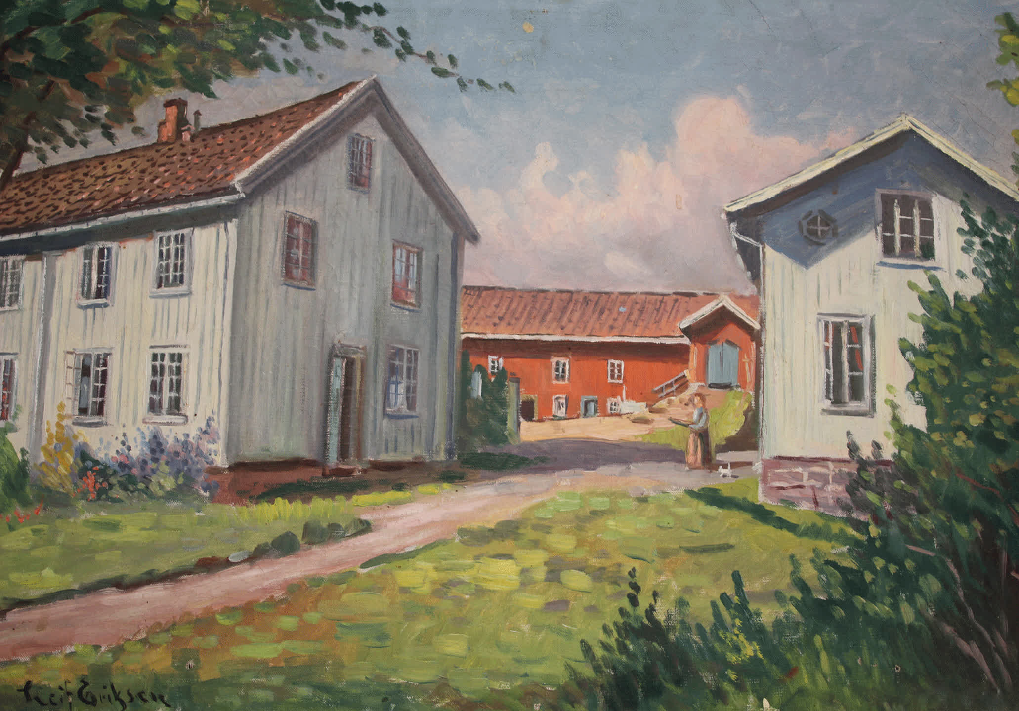 A painting of the farm I grew up on